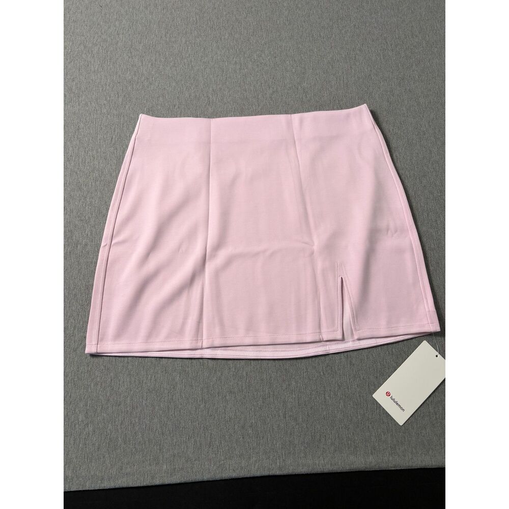 NWT Lululemon Softstreme High-Rise Mini Skirt Pink Haze XL Barbiecore Balletcore